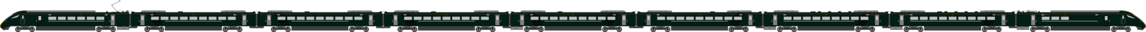 drawing of a Class 802 in GWR livery