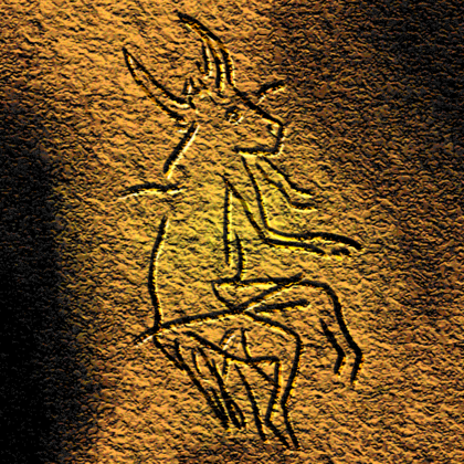The Sorcerer of Grotte de Gabillou, an apparent animal-human hybrid
