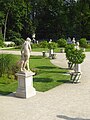 Gardens outside the Old Orangery in Łazienki Park, Warsaw.