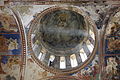 Gelati monastery, Church of Virgin the Blessed, mosaic and mural in the apse depicting Theotokos, Archangels Michael and Gabriel. Arc de Triomphe