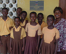 Students of a public school in Ghana wearing their uniform Ghana students.jpg