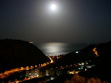 Vista notturna dalla Chiesa della Madonna delle Grazie