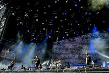 Gojira on a large festival stage