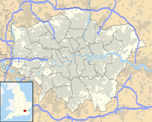 Кройдон. Карта розташування: Великий Лондон