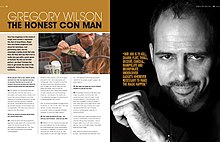 Wilson's feature in issue no. 48 of Magicseen Gregory Wilson in Magicseen Magazine.jpg