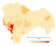 Población por municipio en 2018.
