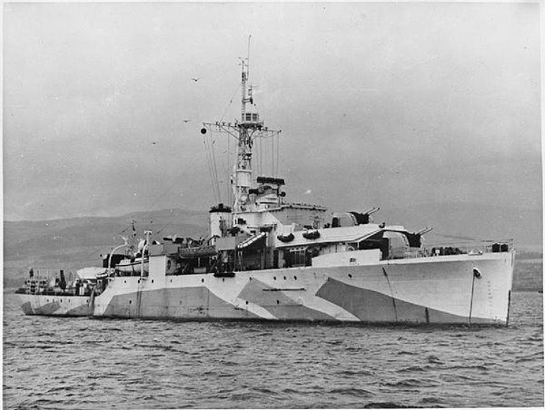 HMS Amethyst, photographed during the Second World War