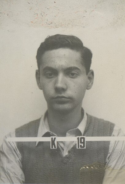 Hall's ID badge photo from Los Alamos