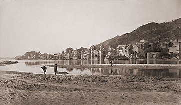 Haridwar from opposite bank of the Ganges, 1866.