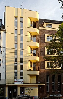 Haus Oberbilker Allee 287 in Duesseldorf-Oberbilk, von Nordosten