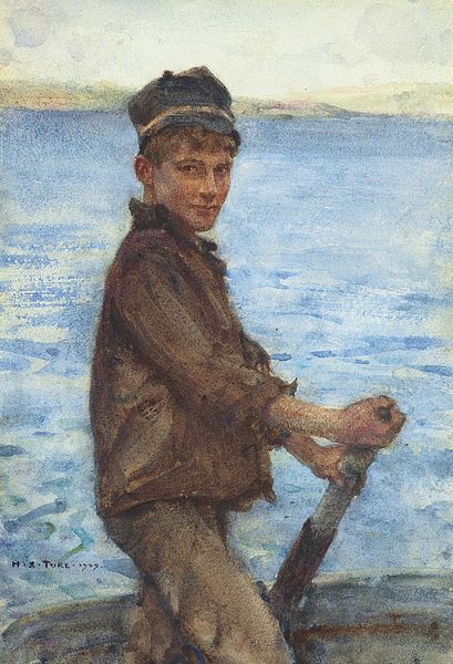 File:Henry Scott Tuke - Steering the Punt.jpg