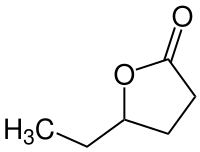 Strukturformel von Hexano-1,4-lacton