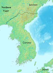 Goryeo in 1374 History of Korea-1374.png