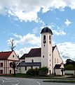 Čeština: Kostel Zvěstování Páně ve městě Horní Cerekev, okres Jihlava. English: Church of the Annunciation of the Virgin Mary in the town of Horní Cerekev, Jihlava District, Vysočina Region, Czech Republic. This is a photo of a cultural monument of the Czech Republic, number: 20755/3-3001. Památkový katalog  · MIS  · hledat obrázky  · hledat seznamy  · Wikidata