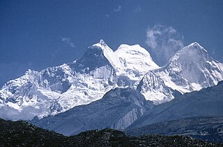 Huandoy mountain in Peru