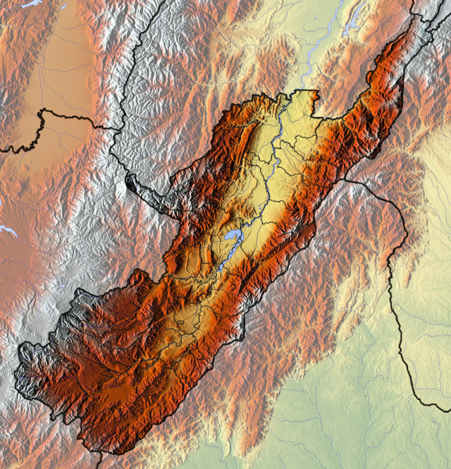 烏伊拉省地形圖