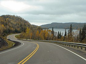 A 101-es út (Ontario) szakasz szemléltető képe