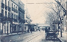 L'avenue de la Gare, dans les années 1920.