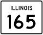 Illinois Rute 165 penanda