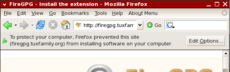 Ejemplo de Inforbar de Mozilla Firefox.