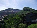 夏沢峠から望む硫黄岳山体崩壊地形（2008年8月）