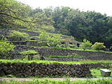 Stříbrný důl Iwami Ginzan, ruiny rafinérie Shimizudani 001.JPG