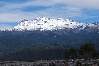 Iztaccihuatl volcano in Mexico