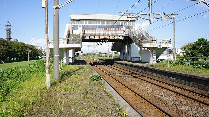 File:JR Muroran-Main-Line Kita-Yoshihara Station Platform.jpg