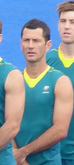 Jamie Dwyer - 2012 Olympic field hockey team Australia (cropped)