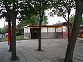 The view north across the Grant Street forecourt to the Platform 2 building 9 May 2007