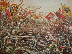 A sempachi csata (Karl Jauslin képe, 1889)