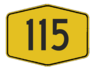 Federal Route 115 shield}}