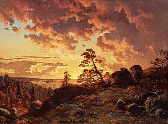 Sunset Over the Bay (1855)