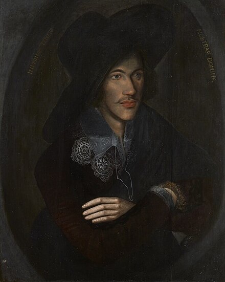 The young John Donne, the very picture of fashionable melancholy in the Jacobean era.