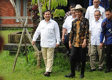 Prabowo saat bertemu dengan Presiden Jokowi, 2016.