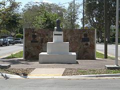 Busto del poeta cubano José Martí.