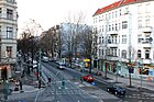 Vue sur Köpenicker Strasse depuis la station de métro Schlesisches Tor