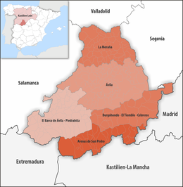 Comarcas in der Provinz Ávila