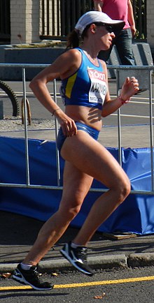 Kateryna Karmanenko di Kejuaraan Dunia IAAF Moskow 2013 – Wanita Marathon.jpg