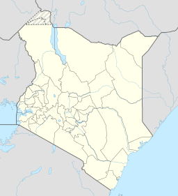 Ortens läge i Kenya