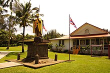 La statua originale di Kamehameha I.