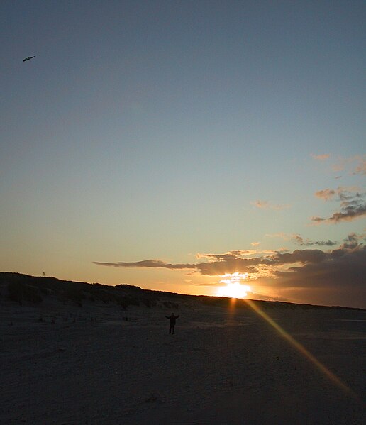 File:Kiting at sunset (3043187408).jpg