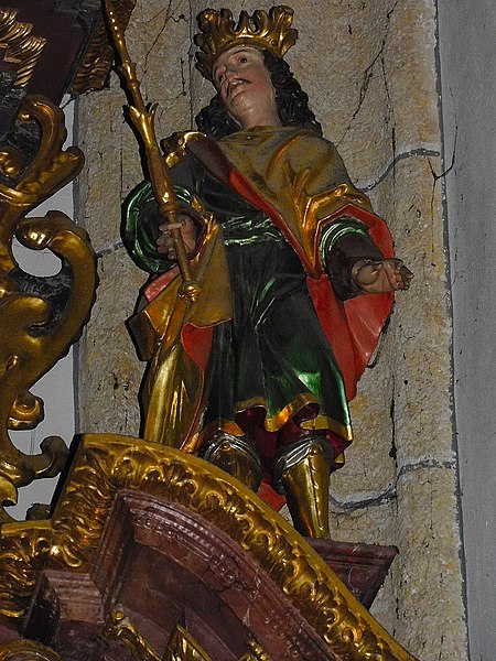 File:Kitzbühel. Pfarrkirche, Antoniusaltar, Hl. Oswald.jpg