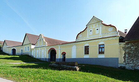 Architecture rurale à Kočín.