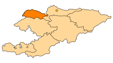 Položaj regije u Kirgistanu
