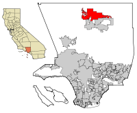 LA County Incorporated Areas Lancaster highlighted.svg