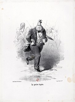 Les Poires, Caricature of King Louis-Philippe (1773-1850) from Le  Charivari' Giclee Print - Charles Philipon