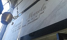 Mario Merola's gravestone in Naples, Campania, Italy