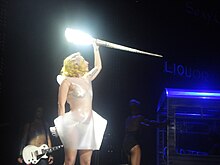 Lady Gaga and her disco stick - The MONSTER BALL 2010.jpg