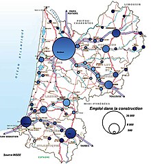 Les emplois du B.TP par aires urbaines d'Aquitaine en 2008.jpg